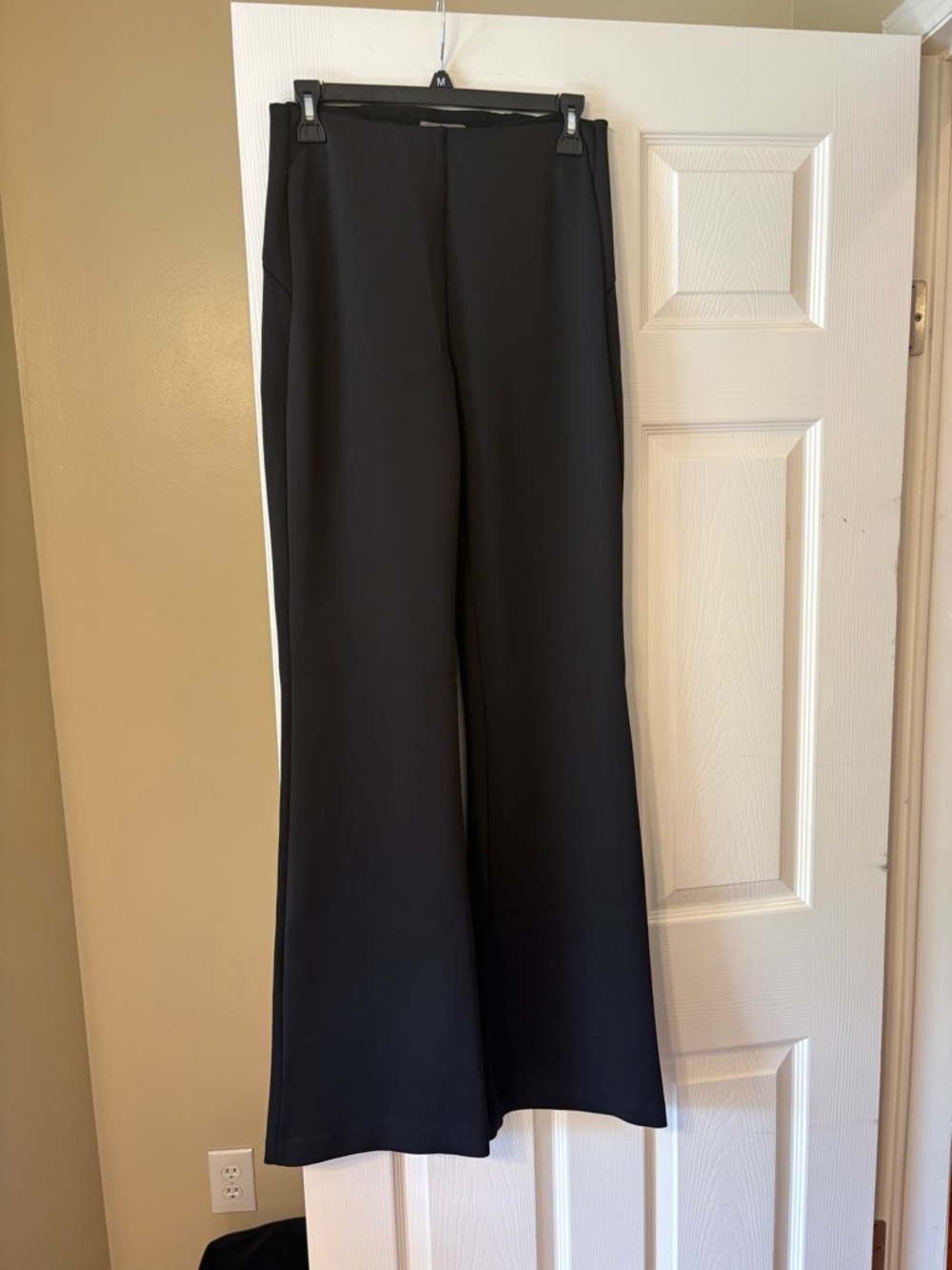 Maurices Black Flare Pull On Dress Pants Tall